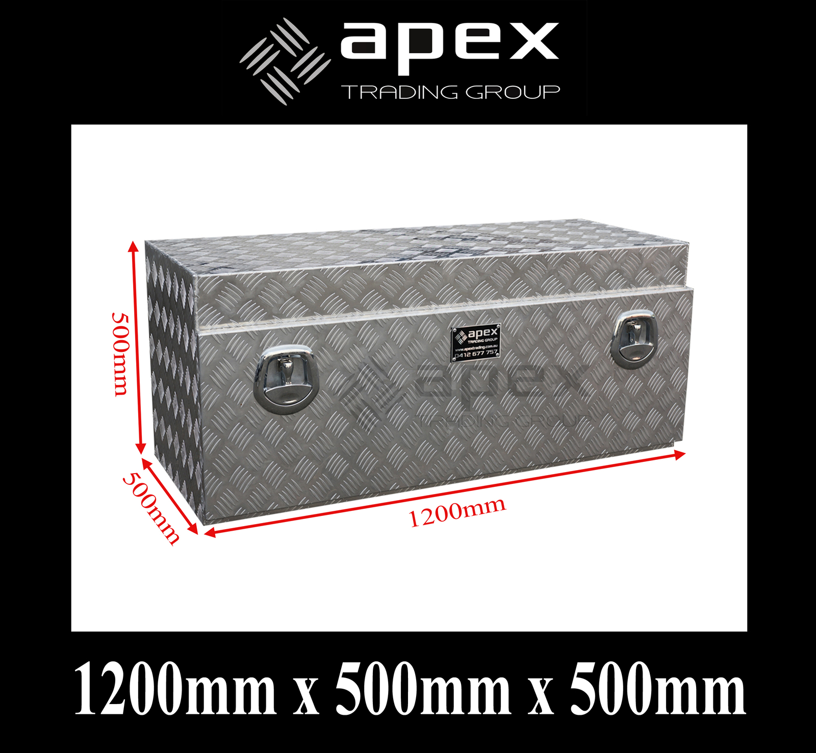 Aluminium Undertray Toolbox - 150053L