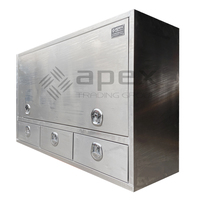 Truck Box Flat Plate Built-in Drawers 16023-2HDFPL - 1800mm(L) x 600mm(W) x 1200mm(H)