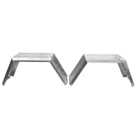Flared Wheel Arch Mud Guards 575mm(L) x 240mm(W) x 470mm(H)