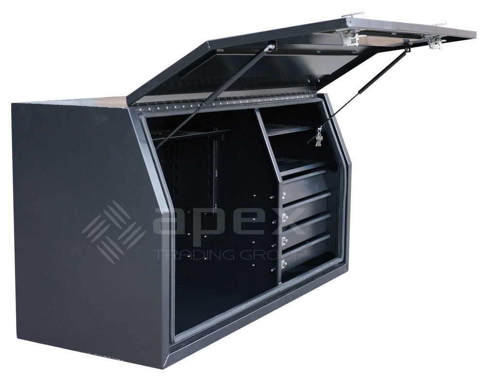 Aluminium Toolbox with Internal Drawers 1468FDFPBL