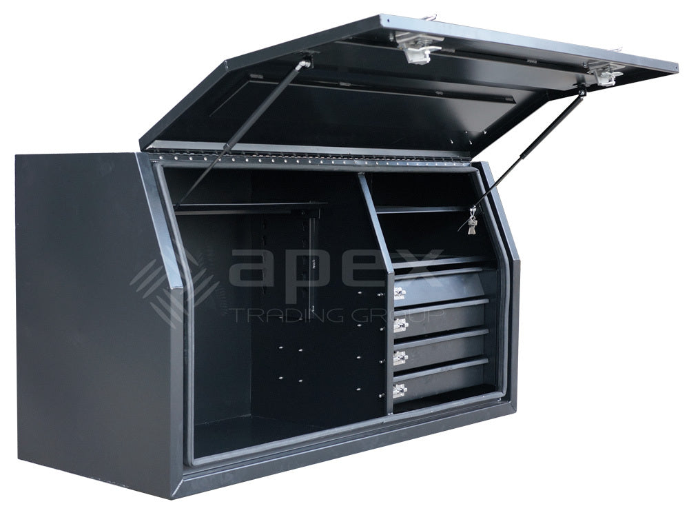Aluminium Toolbox with Internal Drawers 1468FDFPBL