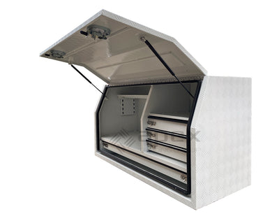 Aluminium Powder Coat Toolbox with Drawers 1468FDLDCPWL