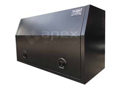 Aluminium Full Lid Toolbox Black Series  1468FFPBL