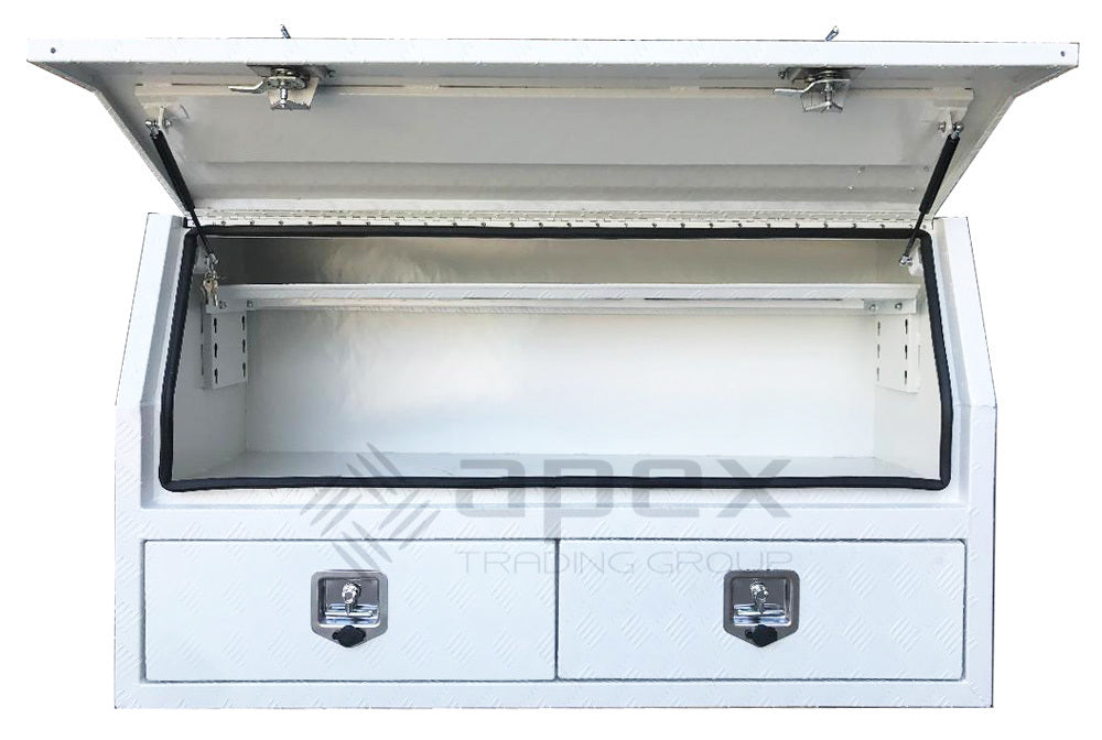 Aluminium Powder Coat Toolbox with Drawers 1468HDCPW