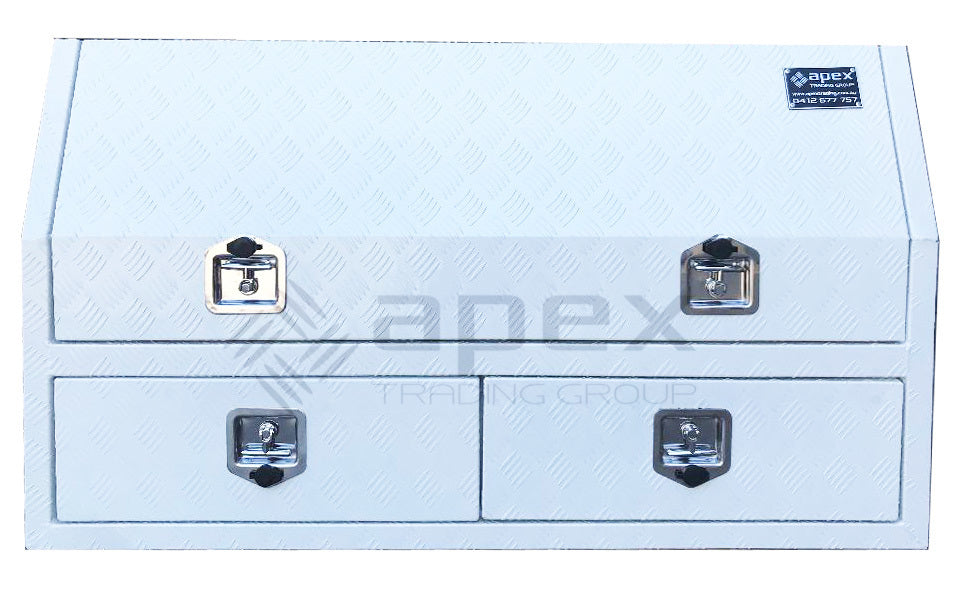 Aluminium Powder Coat Toolbox with Drawers 1468HDCPW