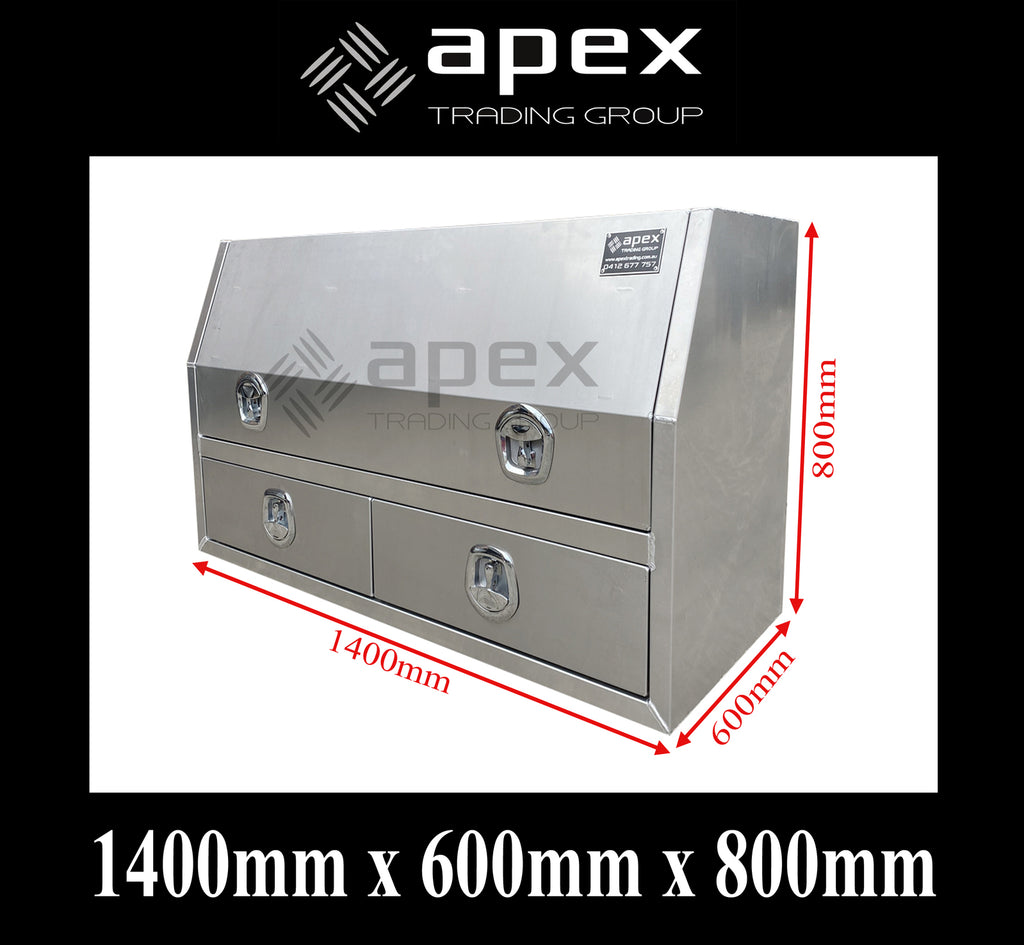 Aluminium Toolbox with External Drawers 1468HDFPL