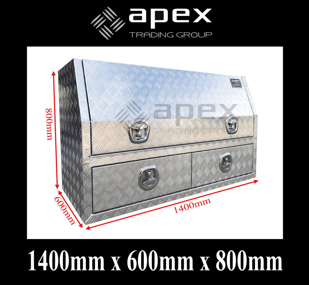 Aluminium Toolbox with External Drawers 1468HDL