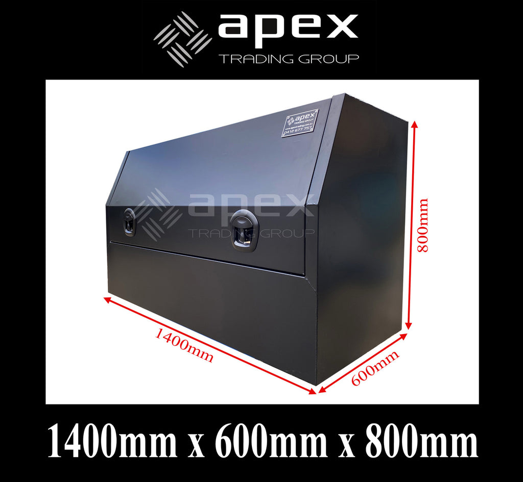 Aluminium Half Lid Toolbox Black Series 1468HFPBL