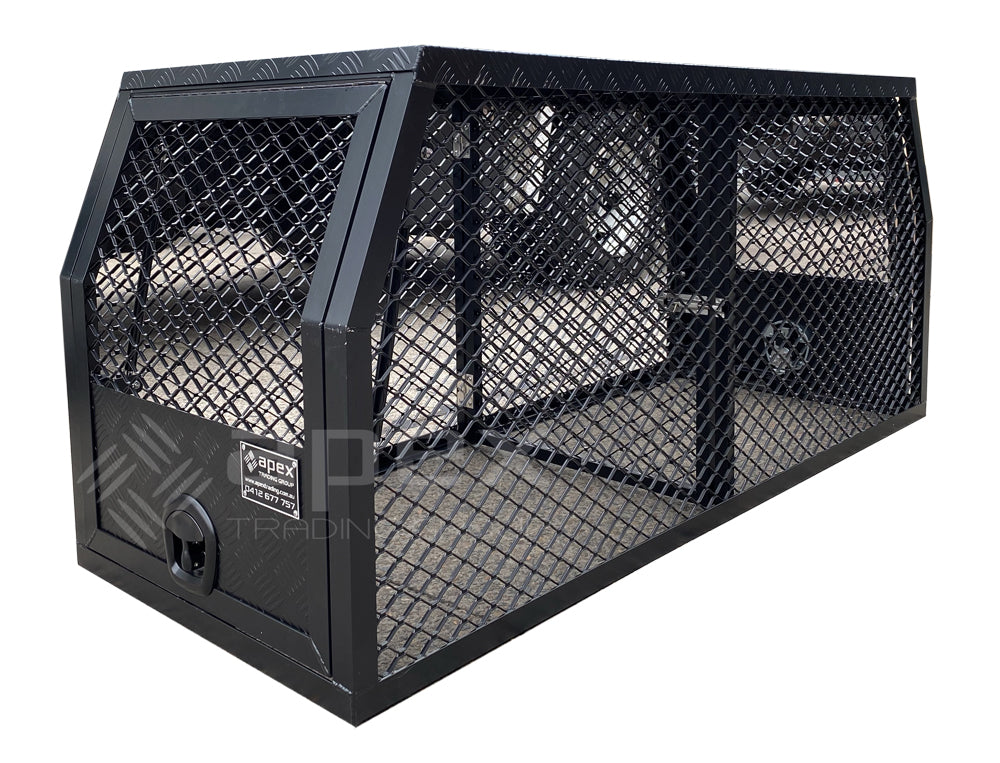 Aluminium Black Dog Cage 15004CPBL