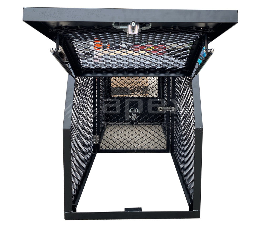 Aluminium Black Dog Cage 15004CPBL