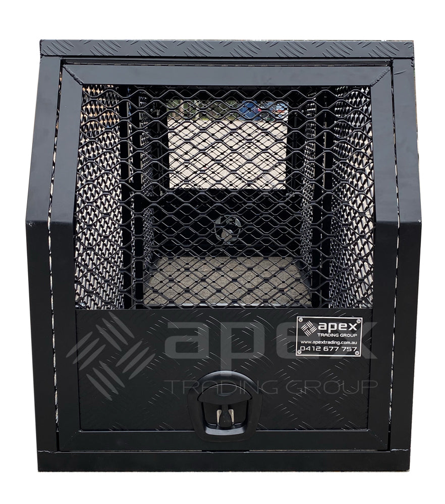 Aluminium Black Dog Cage 15004CPBL