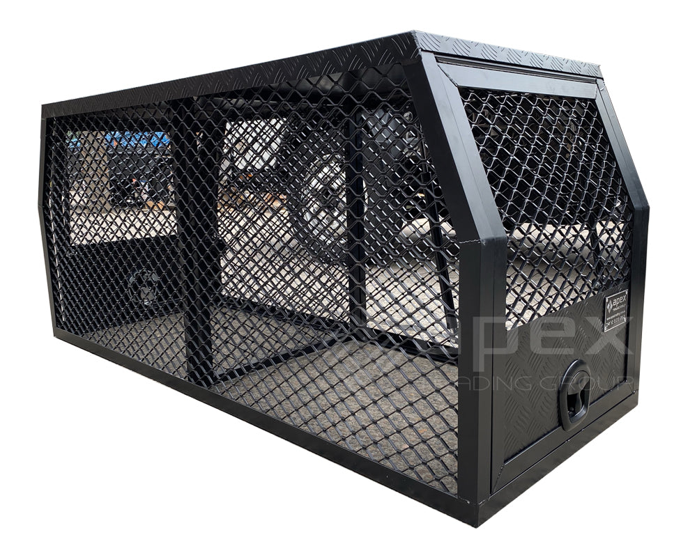 Aluminium Black Dog Cage 15004CPBL