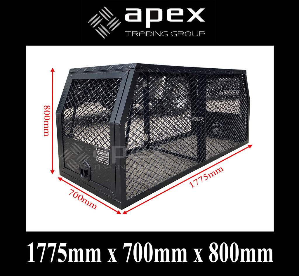Aluminium Black Dog Cage 15004CPBL