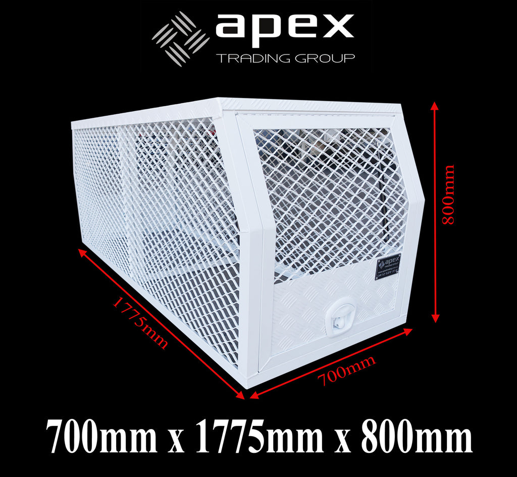 Aluminium White Dog Cage 15004CPWL
