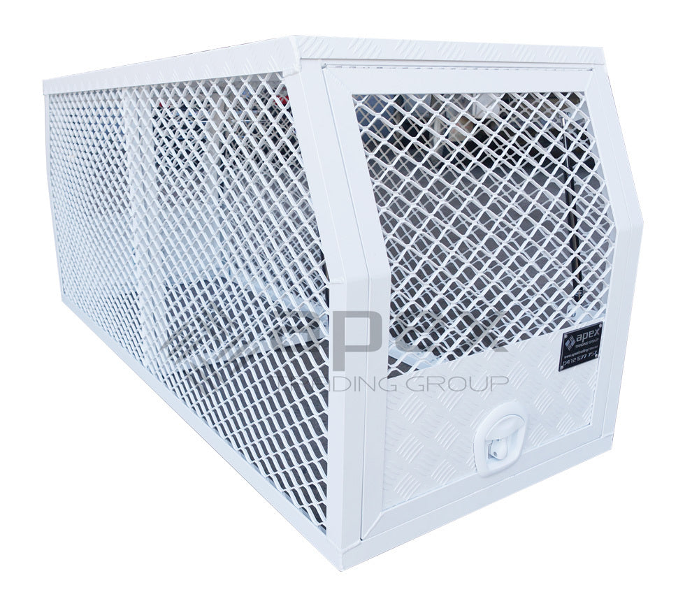 Aluminium White Dog Cage 15004CPWL