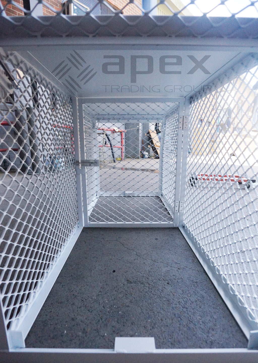 Aluminium White Dog Cage 15004CPWL
