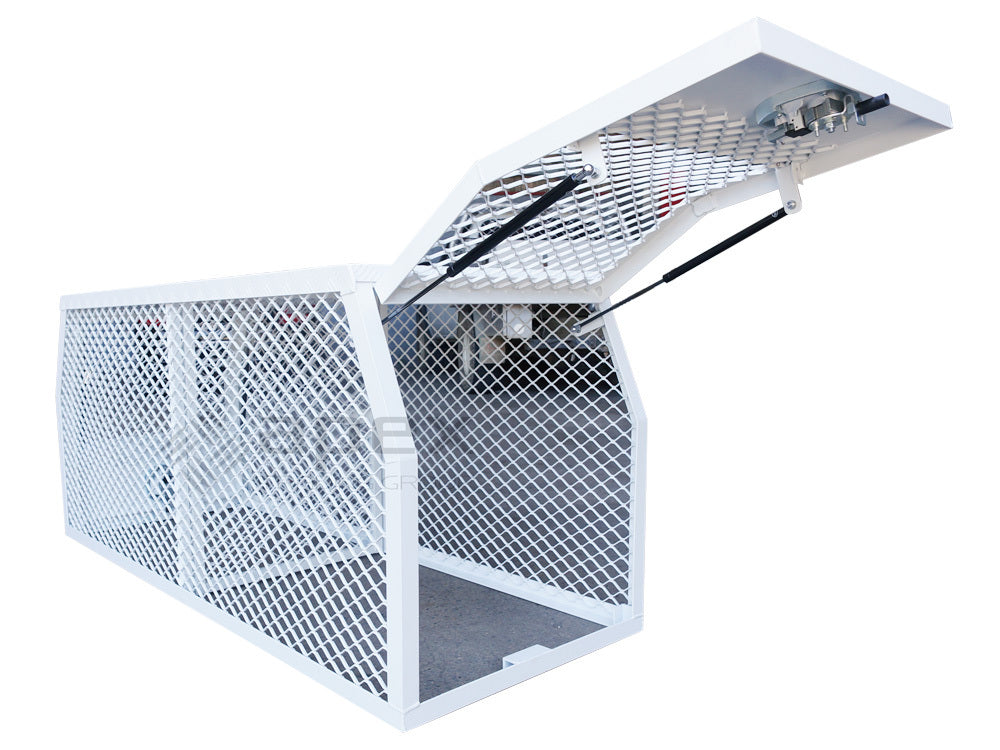 Aluminium White Dog Cage 15004CPWL