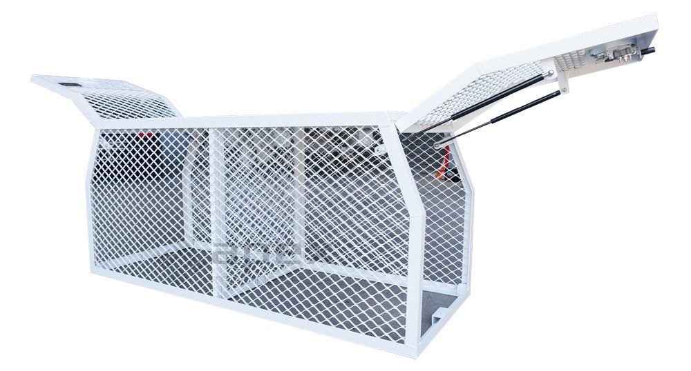 Aluminium White Dog Cage 15004CPWL