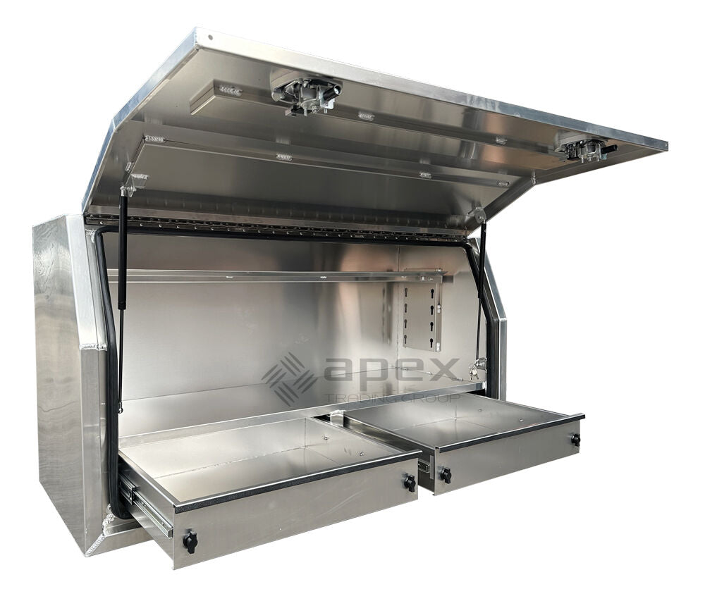 Aluminium Toolbox with Internal Drawers 1568FDFP-2D