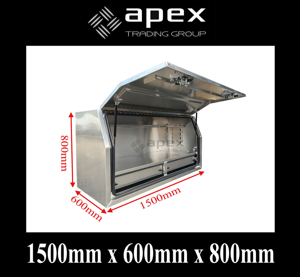 Aluminium Toolbox with Internal Drawers 1568FDFP-2D