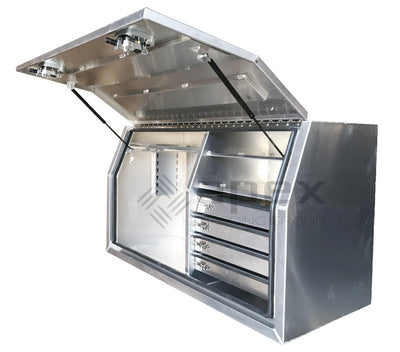 Aluminium Toolbox with Internal Drawers 1568FDFPL