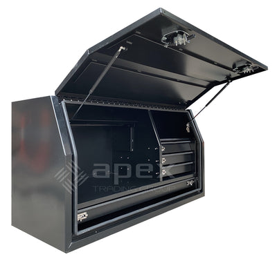 Aluminium Powder Coat Toolbox with Drawers 1568FDLDFPBL