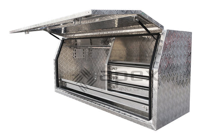 Aluminium Full Lid Toolbox with Drawers 1568FDLDL
