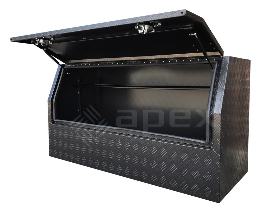 Aluminium Powder Coat Half Lid Toolbox 1568HCPBL