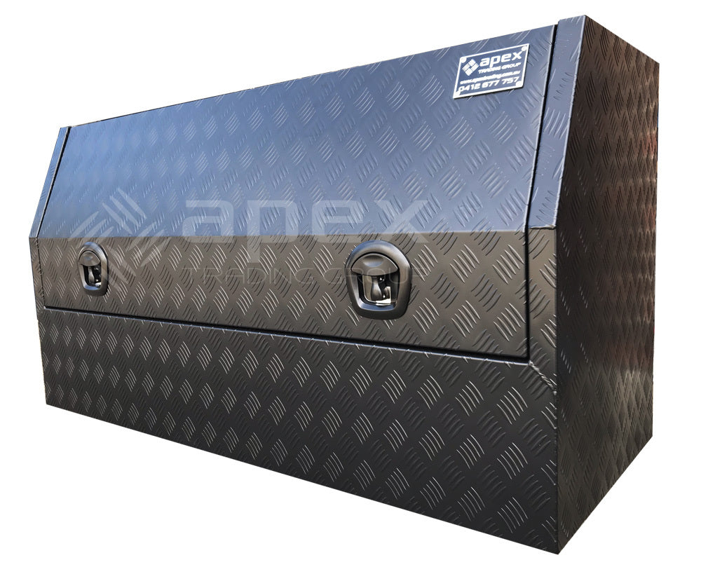 Aluminium Powder Coat Half Lid Toolbox 1568HCPBL