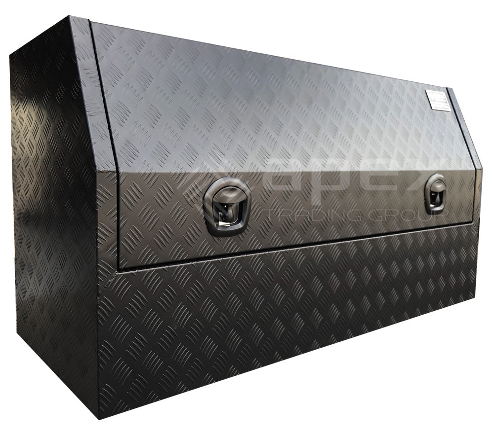 Aluminium Powder Coat Half Lid Toolbox 1568HCPBL