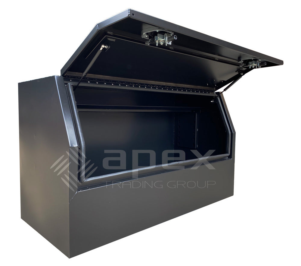 Aluminium Half Lid Toolbox Black Series 1568HFPBL
