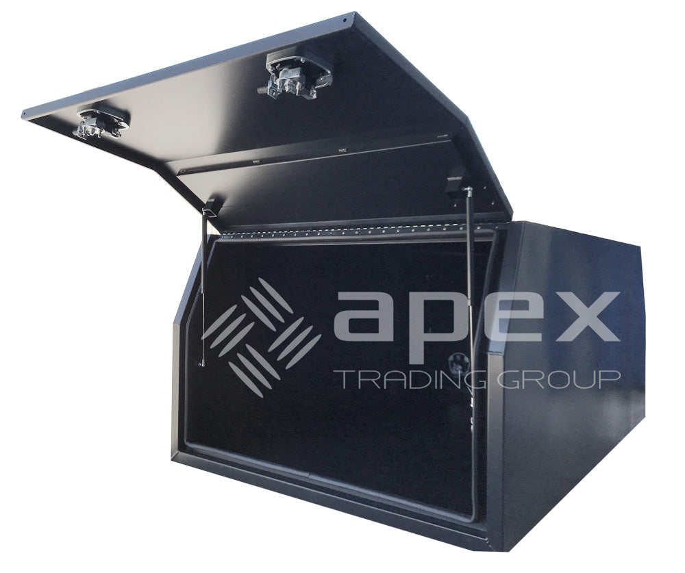Aluminium Multi Lid Black Canopy Toolbox 160012FPBL