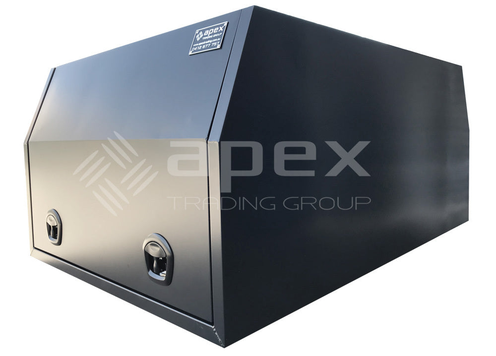 Aluminium Multi Lid Black Canopy Toolbox 160012FPBL