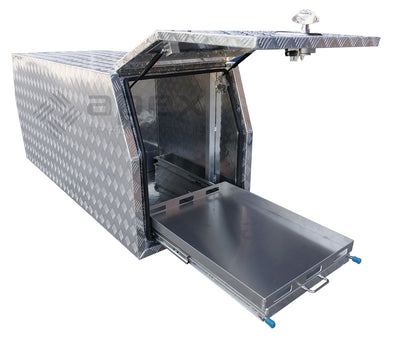 Aluminium Canopy & Fridge Box Toolbox with Tray 16001S