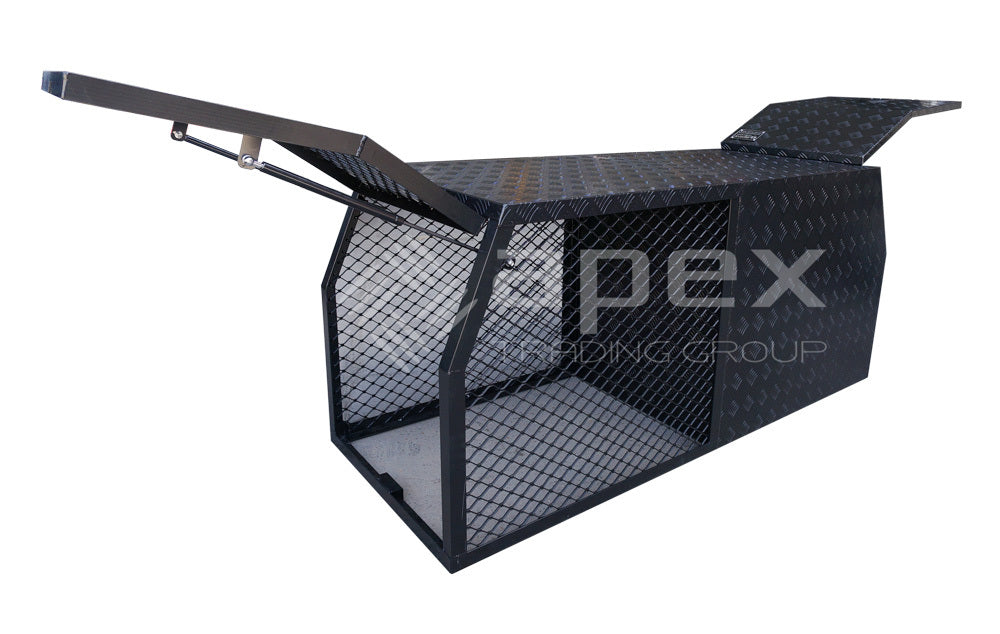 Aluminium Dog Cage & Toolbox Powder Coat Black 16010BL