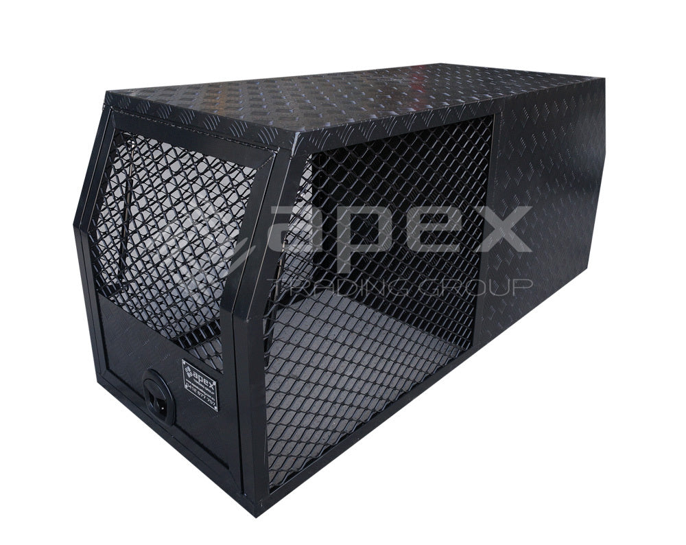 Aluminium Dog Cage & Toolbox Powder Coat Black 16010BL
