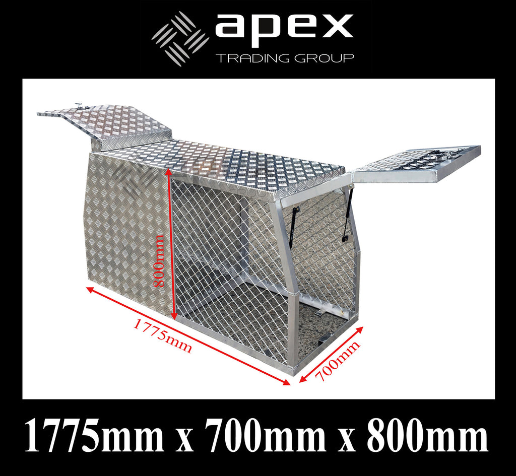Aluminium Dog Cage and Toolbox 16010L