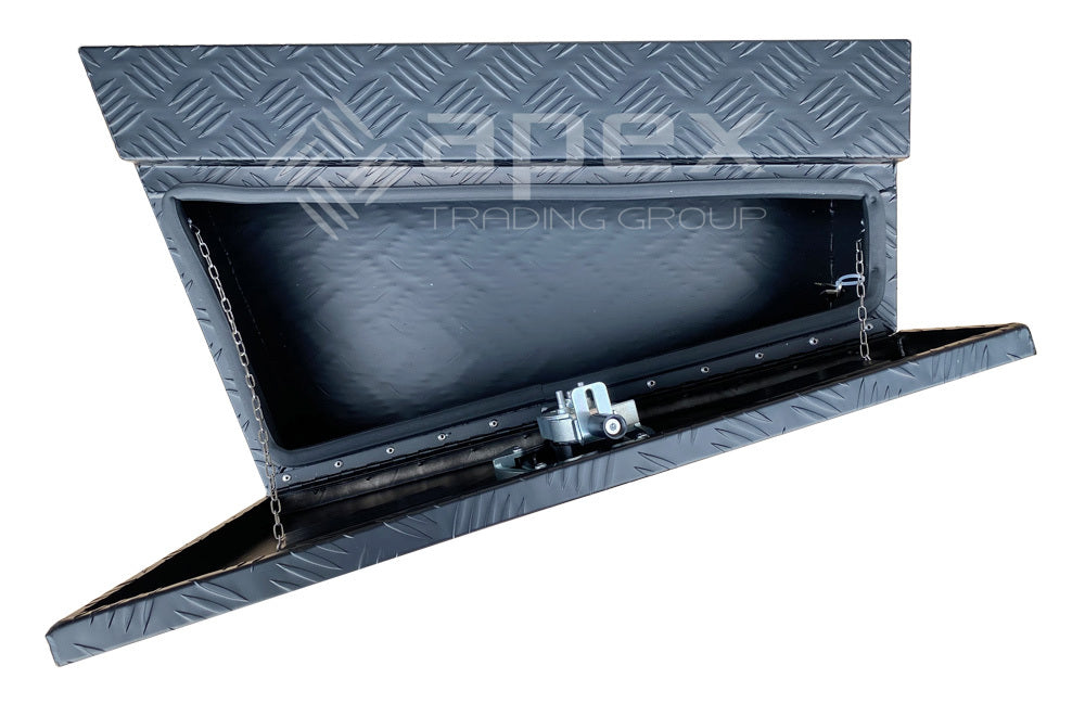 Aluminium Checker Black Undertray Toolbox Set 16013CPBL