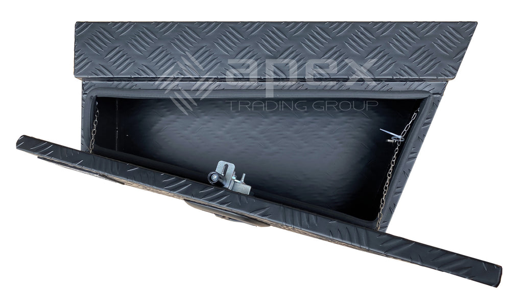 Aluminium Checker Black Undertray Toolbox Set 16013CPBL