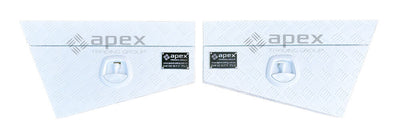 Aluminium Checker White Undertray Toolbox Set 16013CPWL