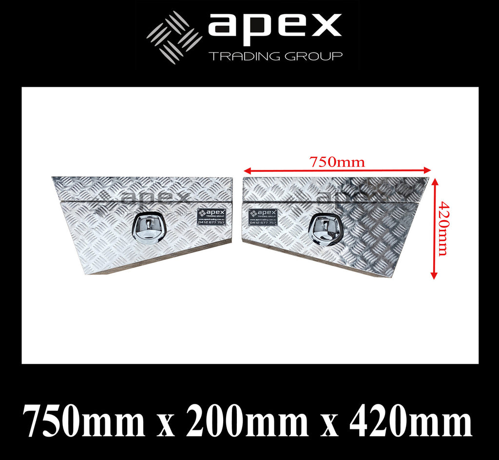 Aluminium Undertray Toolbox Set 16013L