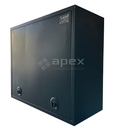 Aluminium Full Lid Flat Plate Truck Toolbox 16022-2FPBL