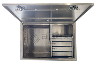 Aluminium Toolbox with Internal Drawers 16022FDFPL