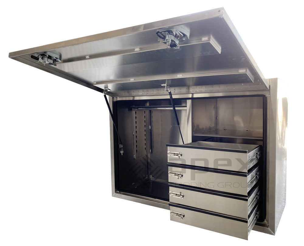 Aluminium Toolbox with Internal Drawers 16022FDFPL