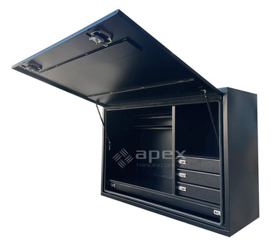 Aluminium Truck Toolbox with Drawers 16023-2FDLDFPB