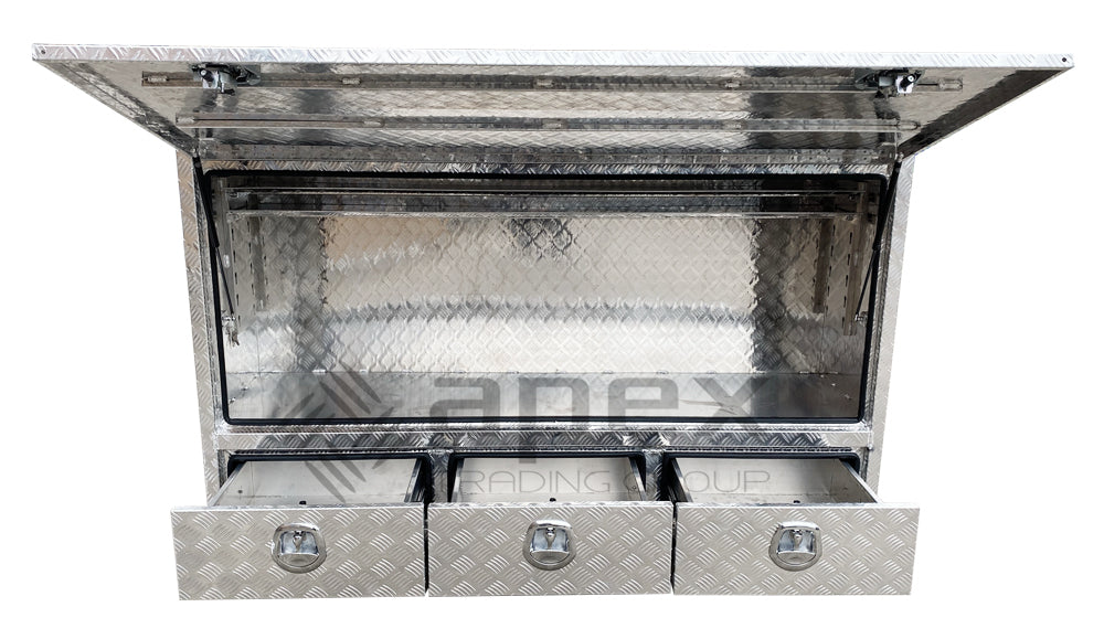 Aluminium Truck Toolbox with External Drawers 160232HDL