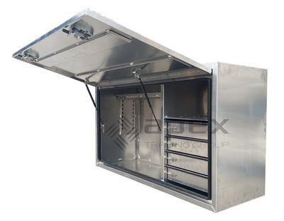 Aluminium Full Lid Toolbox with Drawers 16023FDFPL