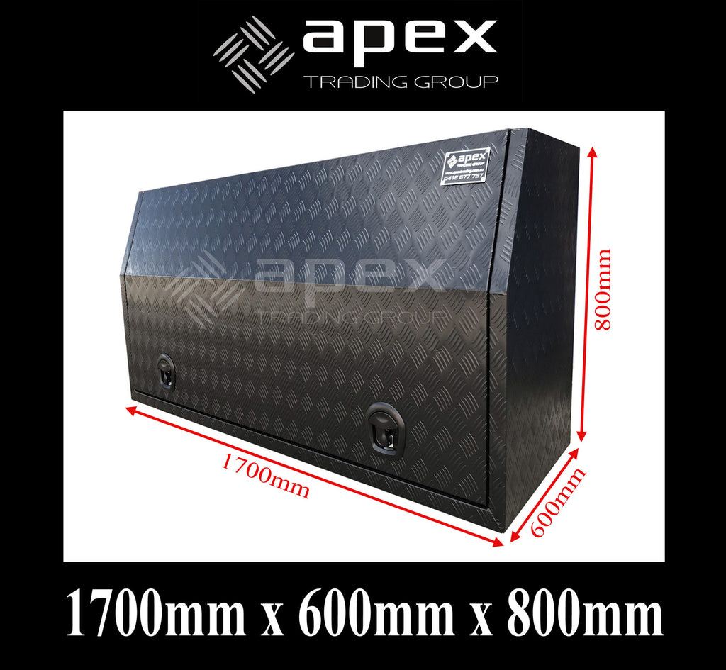 Aluminium Powder Coat Full Lid Toolbox 1768FCPBL