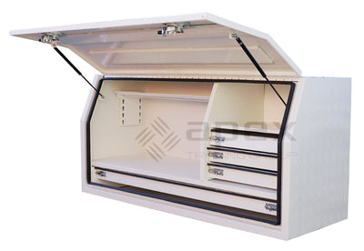 Aluminium Powder Coat Toolbox with Drawers 1768FDLDCPWL