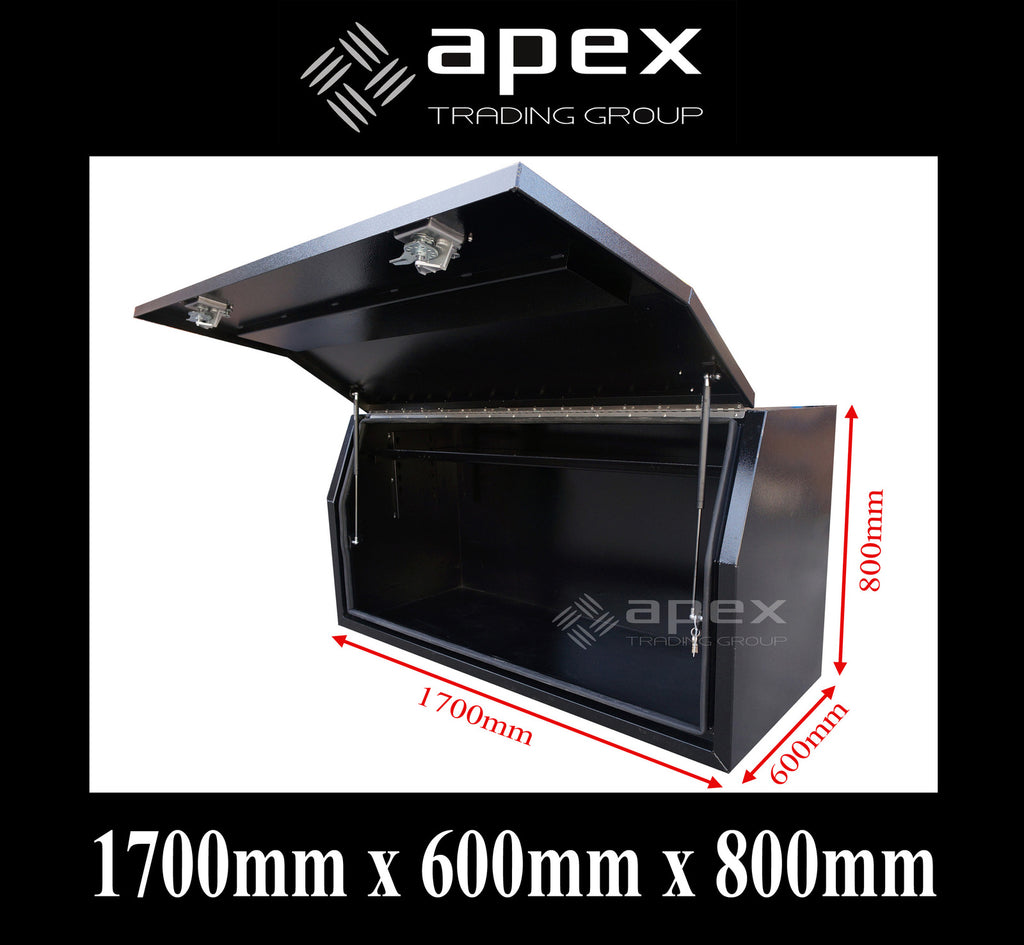 Aluminium Full Lid Toolbox Black Series  1768FFPBL